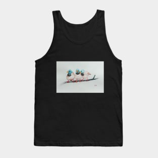 Australian Black-throated Finches, bird art Tank Top